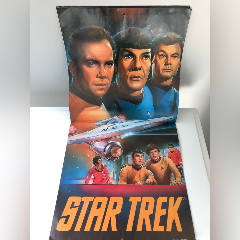 STAR TREK 1988 Celebration Calendar With Bonus Poster